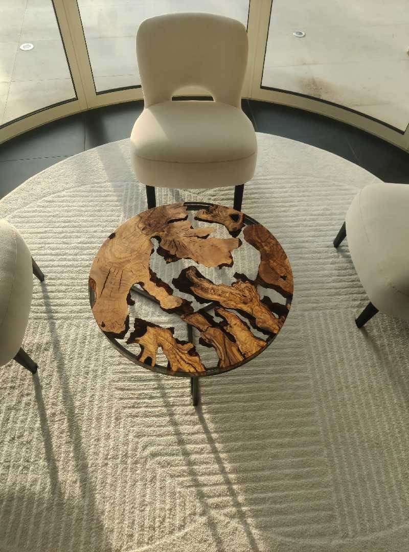 table azuréa linéa tabla rivière ,table epoxy,table basse ,table ronde