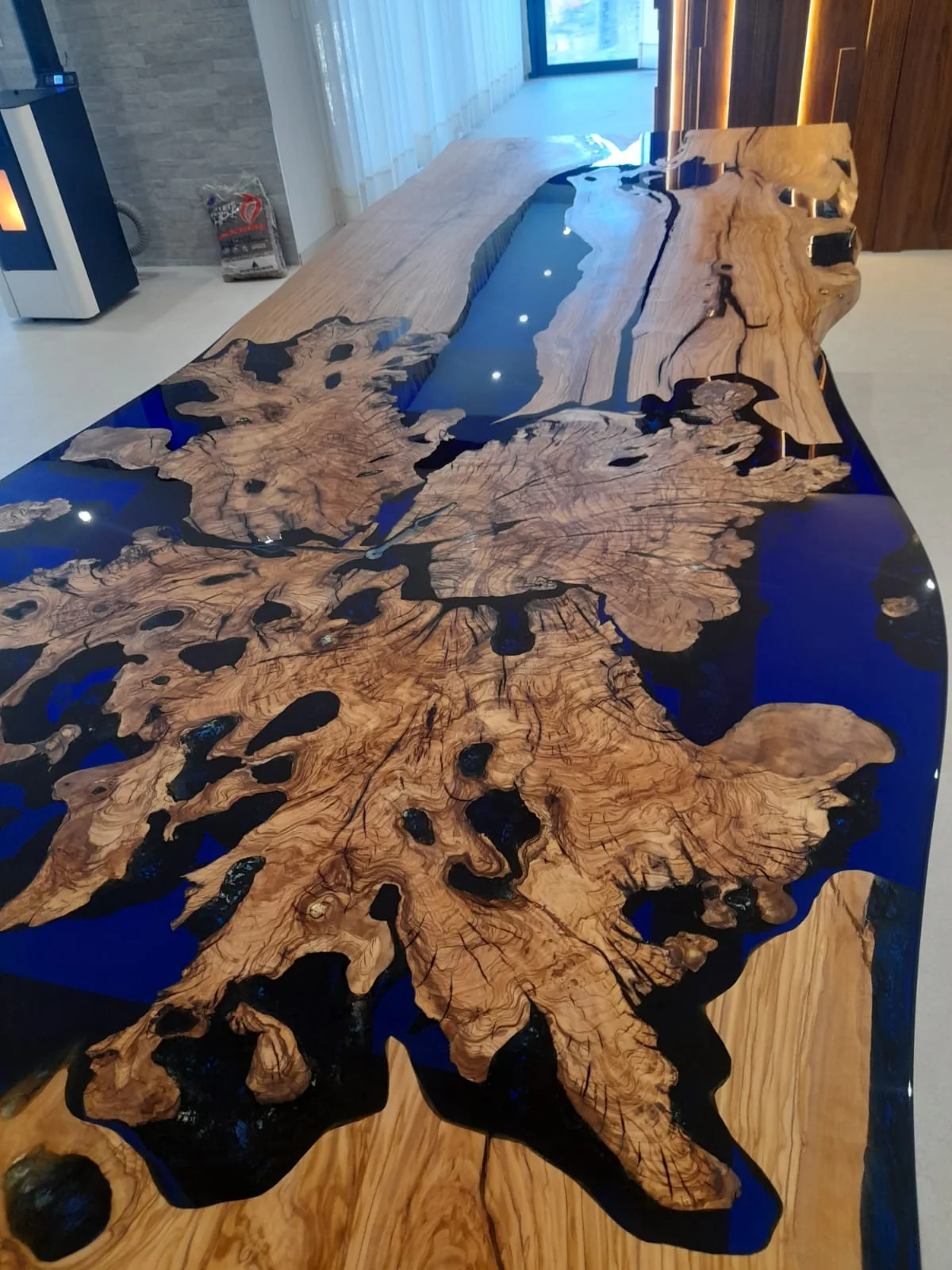 table époxy archipel tabla rivière ,table epoxy,table basse ,table ronde
